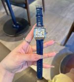 Cartier 316LSteel Italian Calfskin Leather Bracelet 32*43MM Men Watch